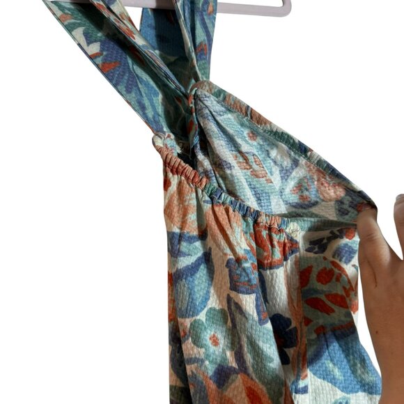 Faherty Bay Twist Organic Cotton Dress in Paradise Blossom Floral, Medium - Picture 5 of 12